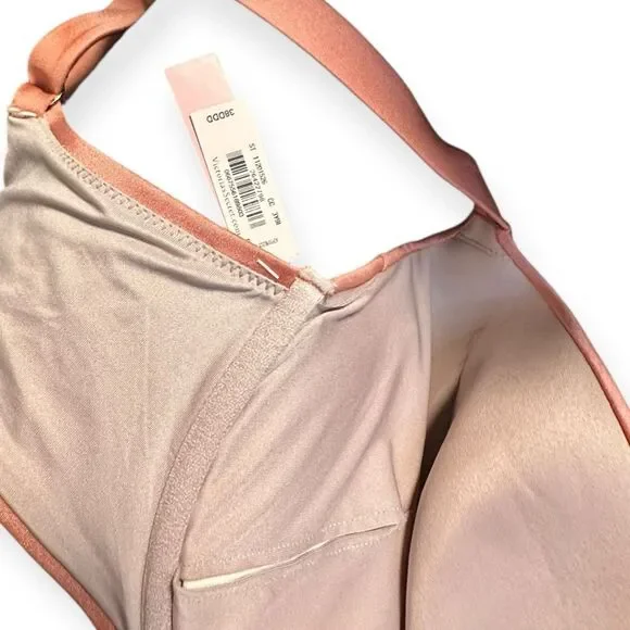 VICTORIA’S SECRET Women’s Rose Gold Twist Front Push-Up Bikini Top Size 38DDD - Picture 10 of 10